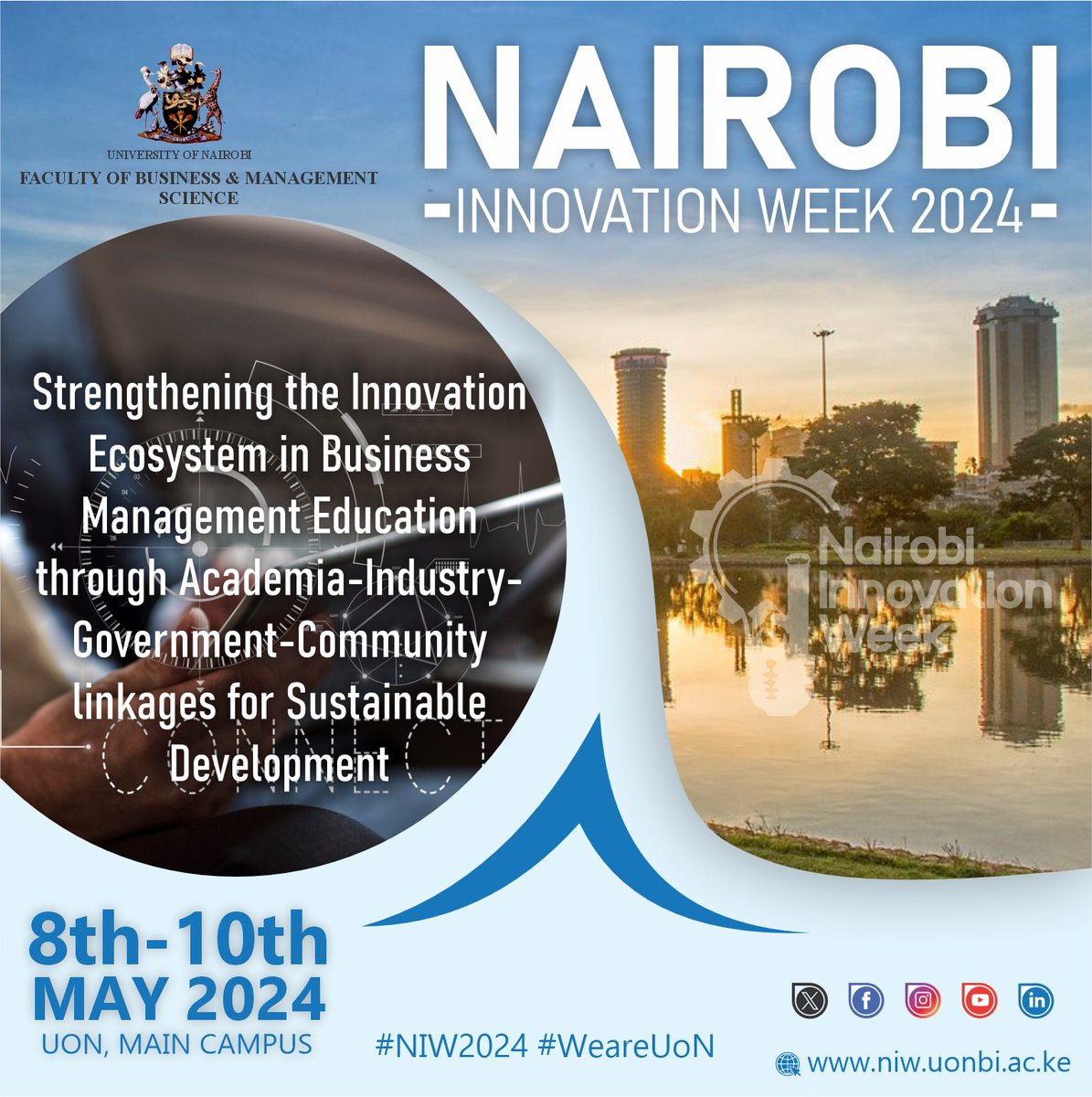 It's getting closer!!🙌 @uonbibusiness  is also jumping on #NIW2024 . join us on 8th to 10th may  @uonbi  to understand their role in innovation.#WeareUoN