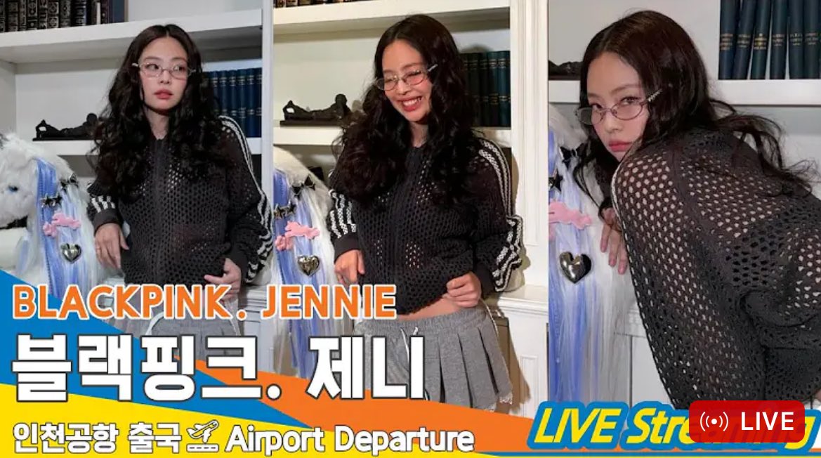 รอส่งเจนนี่ไปนิวยอร์ก สื่อเริ่มไลฟ์แล้ว 
[LIVE] 블랙핑크 '제니', 인천공항 출국✈️BLACKPINK 'JENNIE' Airport Departure 24.5.2 N... youtube.com/live/KL0SacX8H…