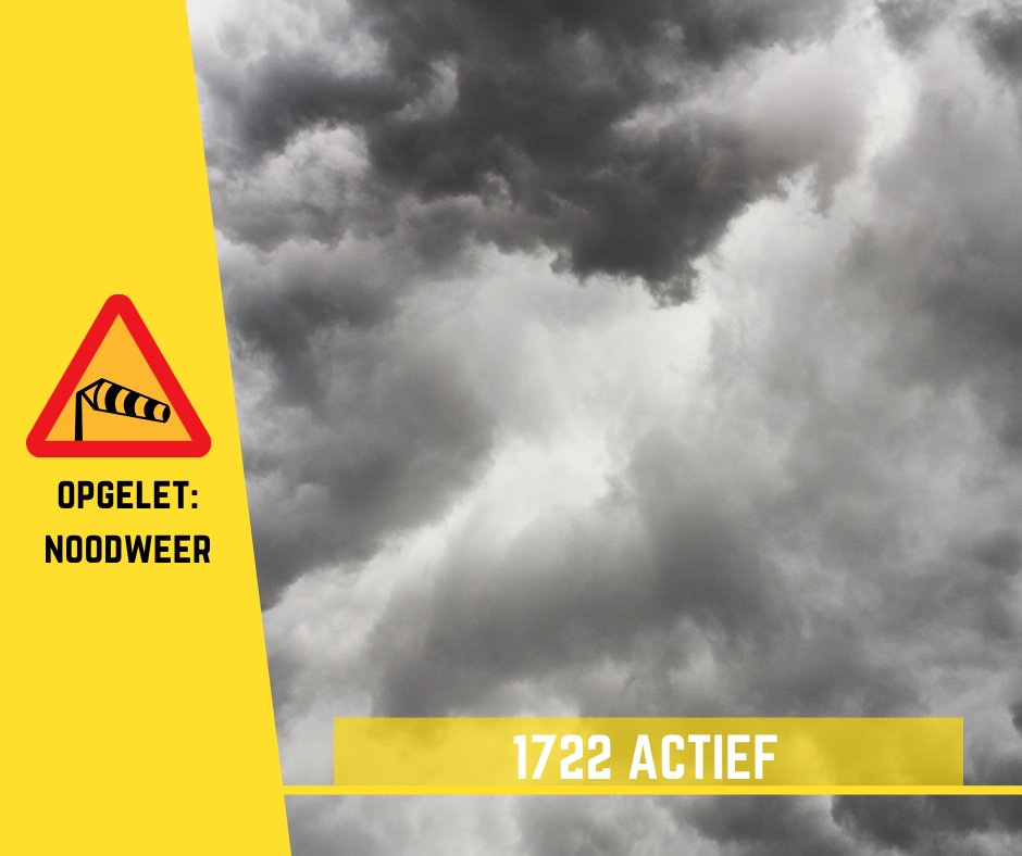 02/05/2024: het KMI kondigt code geel 🟡 af in onze provincie voor regen- en onweersbuien vanaf 11u.
Heb je niet-dringende brandweerhulp nodig? Neem rechtstreeks contact op met de brandweer via het e-loket 1722.be of bel 1722.