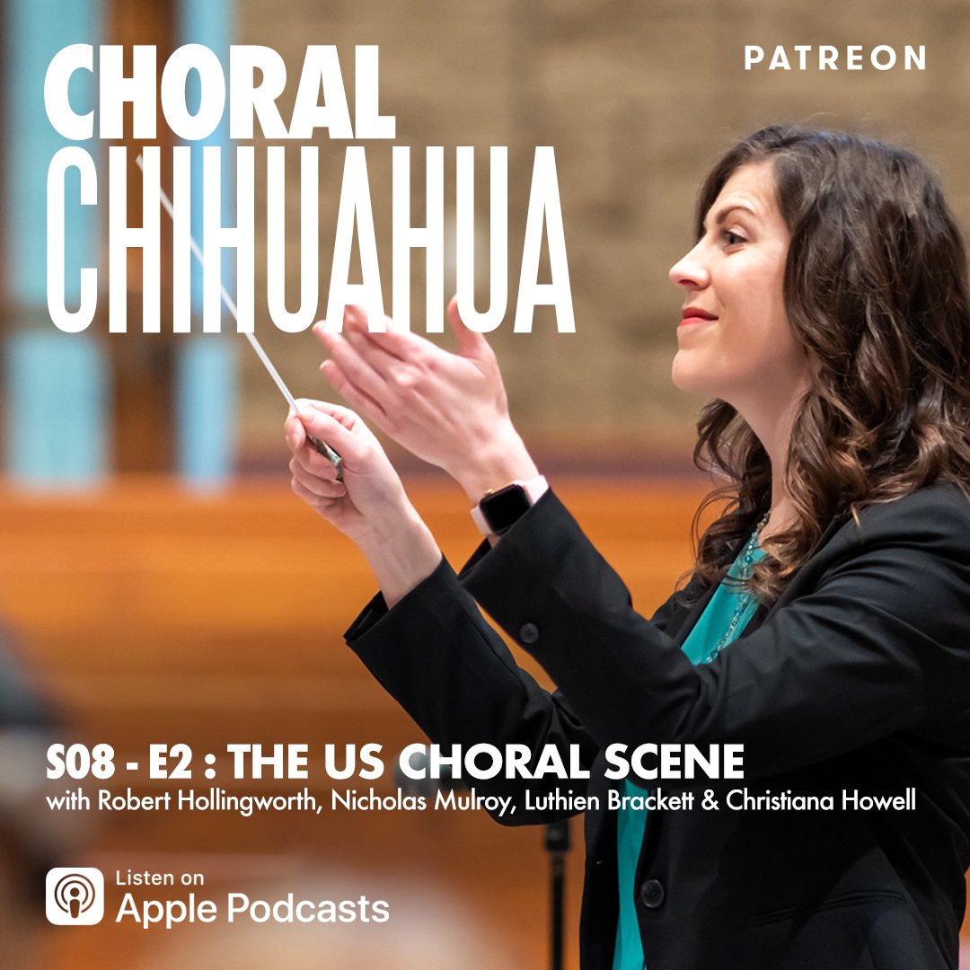 Full body singing; learning by heart; and choosing choir at school ... just some of the subjects discussed in latest #ChoralChihuahua podcast, with guests Luthien Brackett and Christiana Howell #enlightening 🎧 S8E2 : The US Choral Scene 🇺🇸 Listen at 👉 choralchihuahua.com