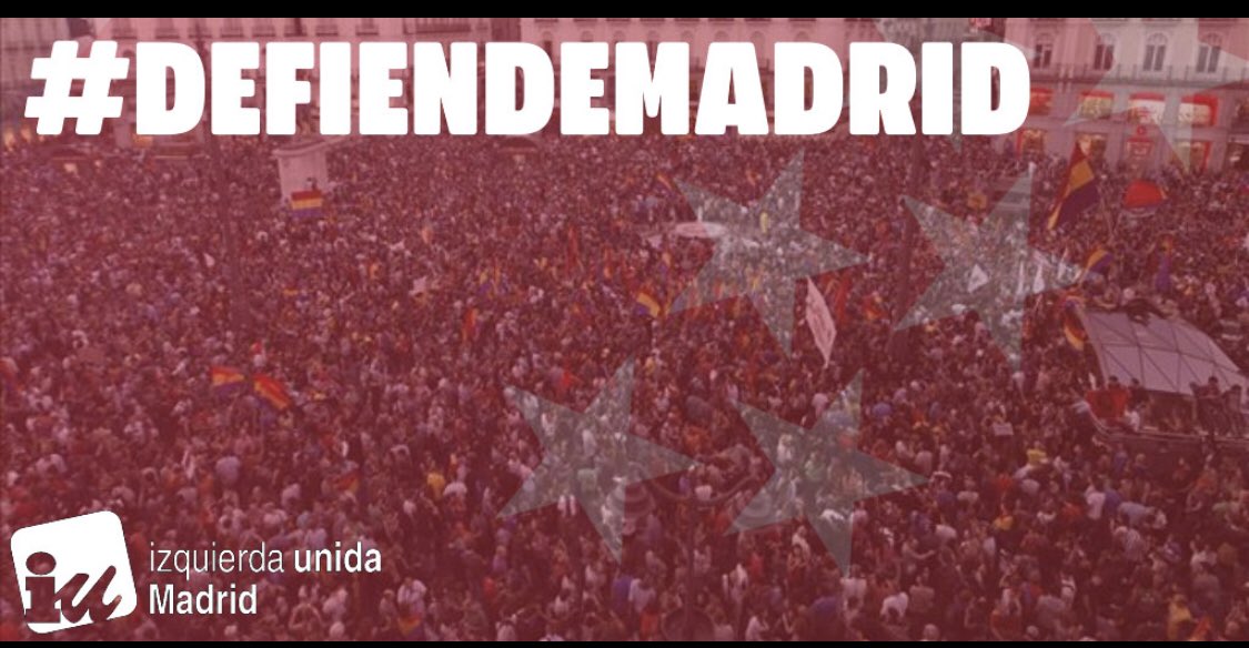 📅 Hoy es #2deMayo, celebramos la fiesta de nuestra Comunidad ✊ No queremos desaprovechar la oportunidad de llamar a defender Madrid, a defender sus servicios públicos, su convivencia y sus libertades. #DefiendeMadrid