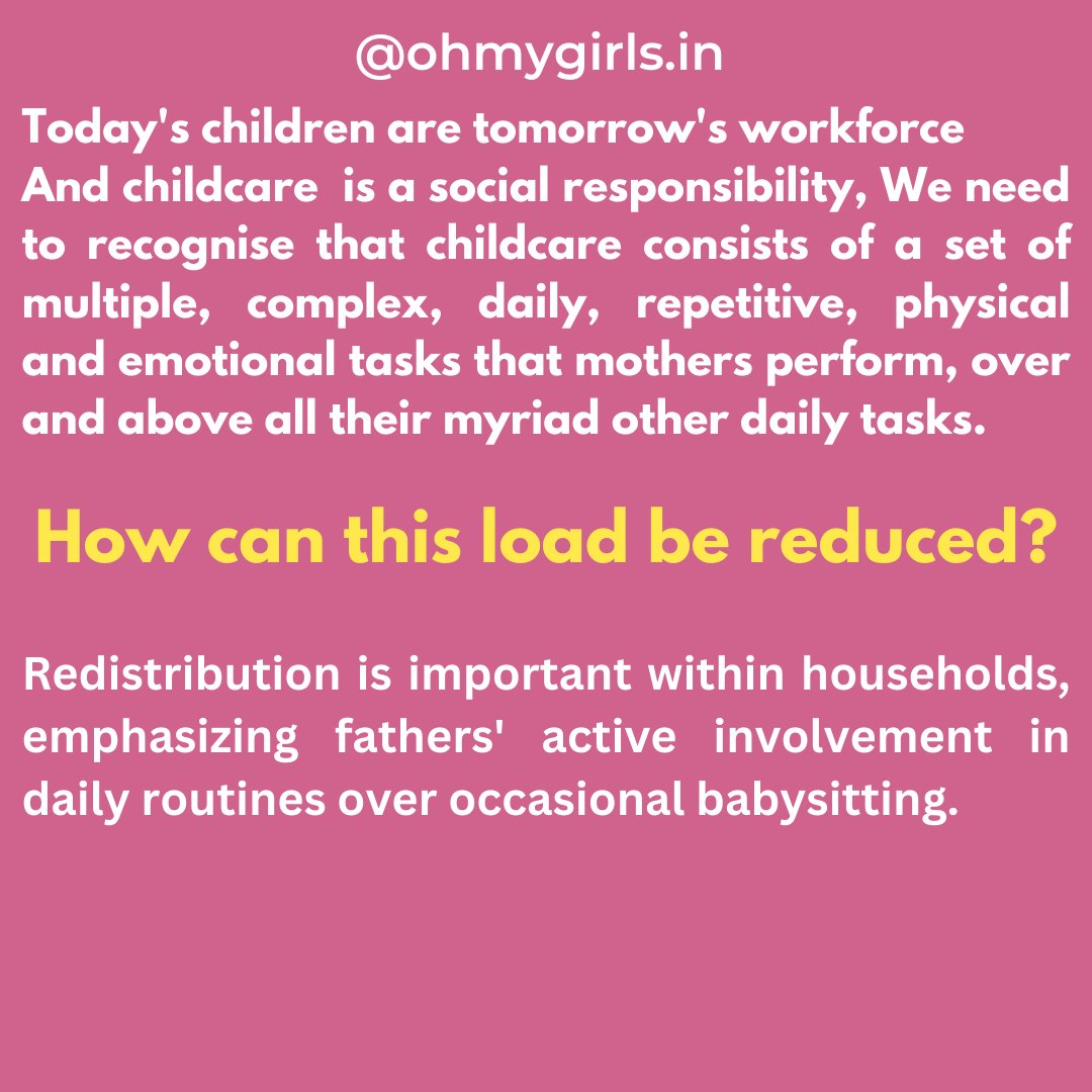 Should we reconsider childcare policies for women?Shouldn’t fathers share equal responsibility for childcare duties? 

#omgtakingupspace #ohmygirls #childcare #supremecourt #genderequality #womenatwork #womenempowerment #parents #genderneutral #trending #news #fyp