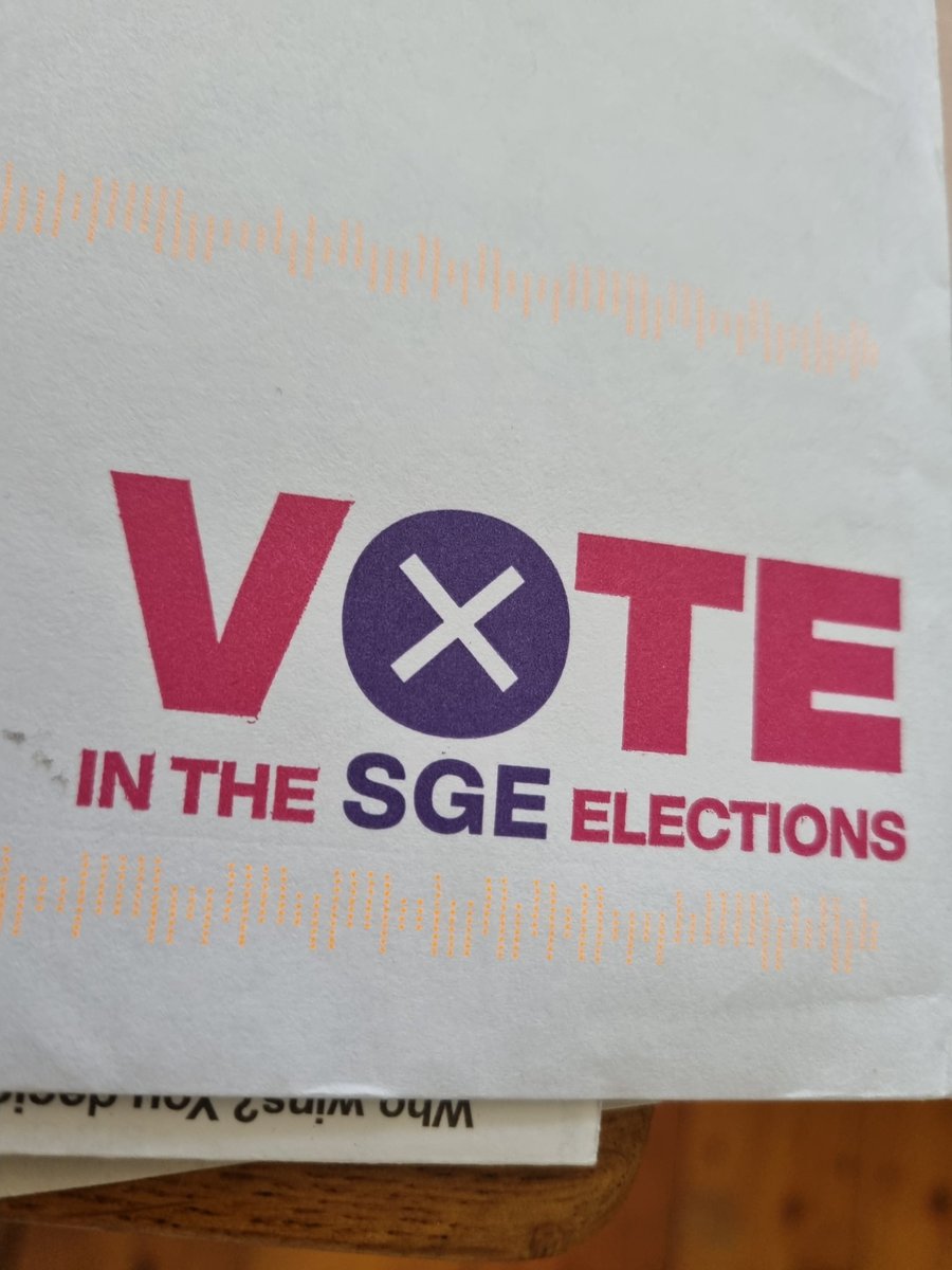 Your postal vote should be dropping on your door matt! Please remember to vote. This is your chance to get your voice at a national level in our union