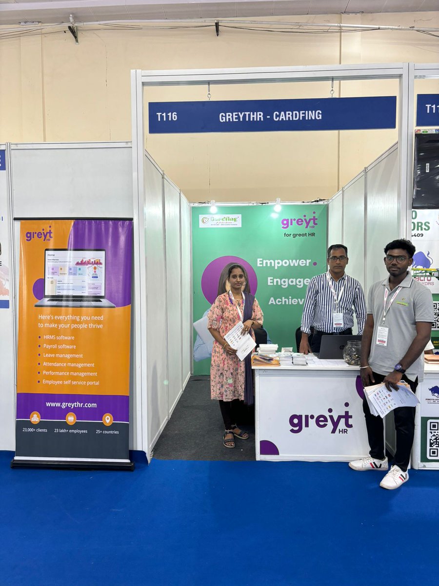 Event Alert!!!

greytHR is participating in the AUTOROBOT Expo, happening from May 2nd to 4th at the Chennai Trade Centre. Swing by our stall (Stall Number - T116), to meet us for the freshest updates about greytHR. 

#AUTOROBOT #greytHR #HRInnovation  #Chennai  #HRtech
