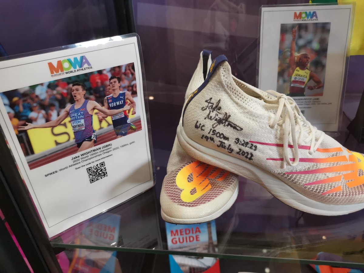 This weekend there is a Museum of World Athletics pop-up at the Iffley Road track, with memorabilia (shoes, singlets and trophies) from athletes including Seb Coe, Jake Wightman, Diane Leather & Faith Kipyegon on display. Entry is FREE on Saturday & Sunday - well worth a visit.