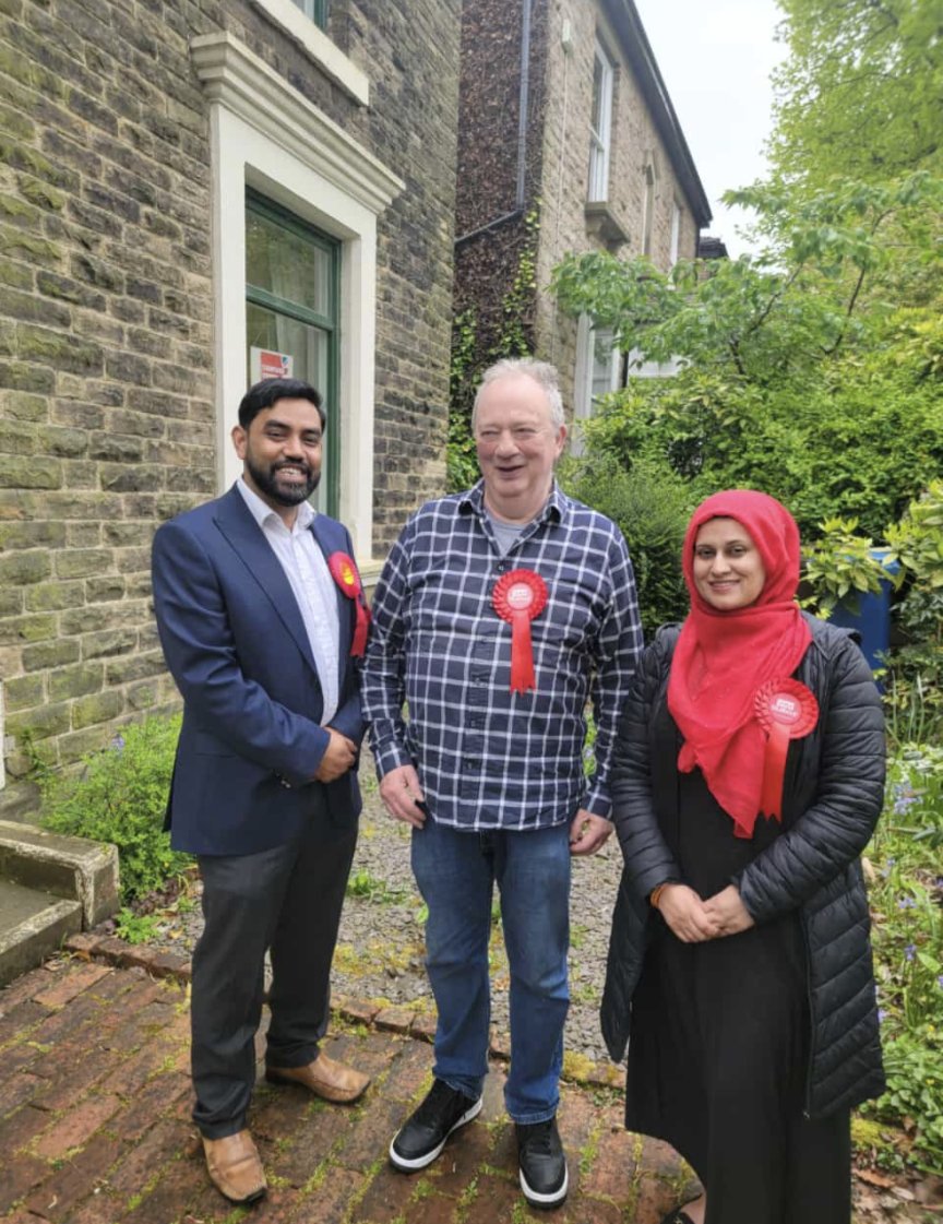 Out with Cllr Ibby Ullah and Cllr Nighat Basharat all day to get the vote out. Having lived in the ward for over 40 years, I've grown to know the council inside out. I will be another strong voice for our diverse communities of NE&S. So please #votederek #votelabour Thank you.