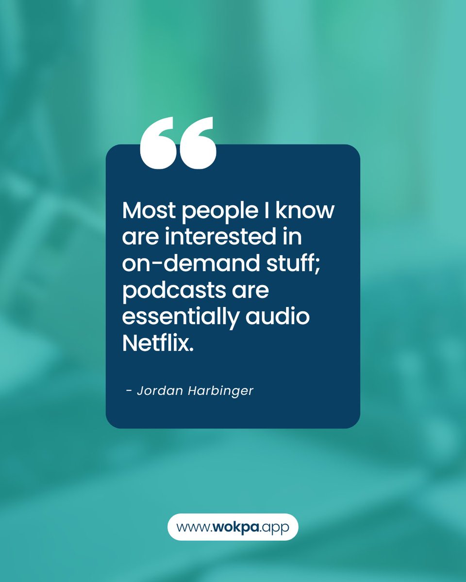 Who agrees with Jordan Harbinger? Are podcasts the new Netflix for learning and entertainment? Share your favorite podcast picks in the comments! 

#podcastdiscussion #podcast #audiolearning #podcasting #netflix #getwokpa