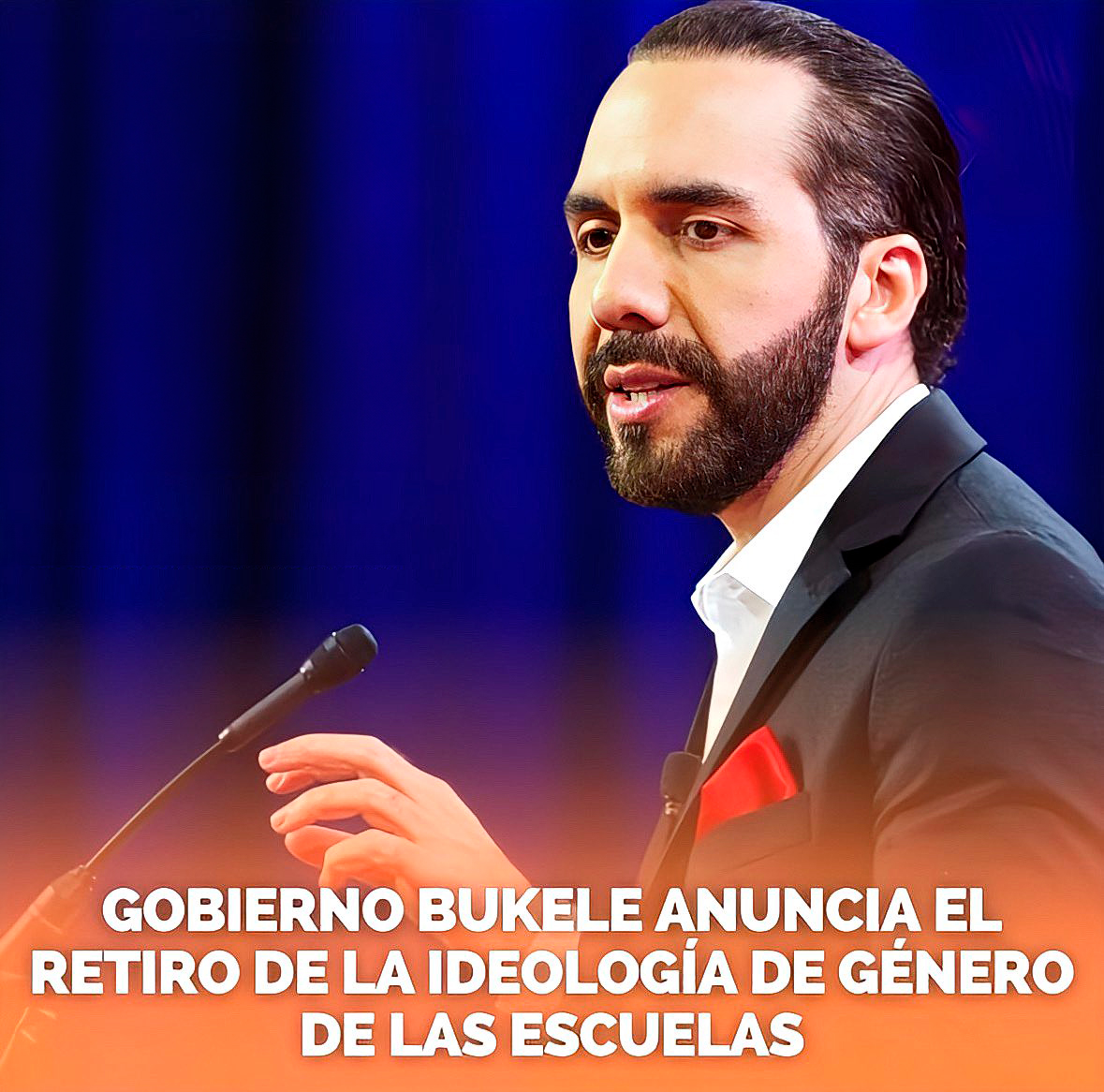 El Presidente Bukele🇸🇻 le pone fin a la ideología de género en las escuelas. Siempre del lado correcto. ¿Estás de acuerdo con esta decisión? 👇