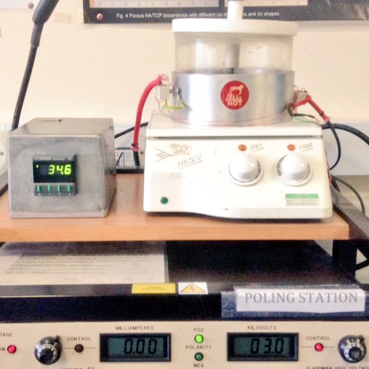 As polling stations (left) open for local elections, it's a good time to check on our own poling station (right) for activating ferroelectric materials.