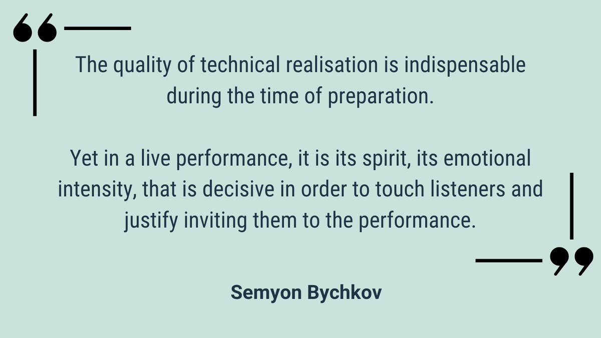 Semyon Bychkov on preparing for, and delivering, live performance.