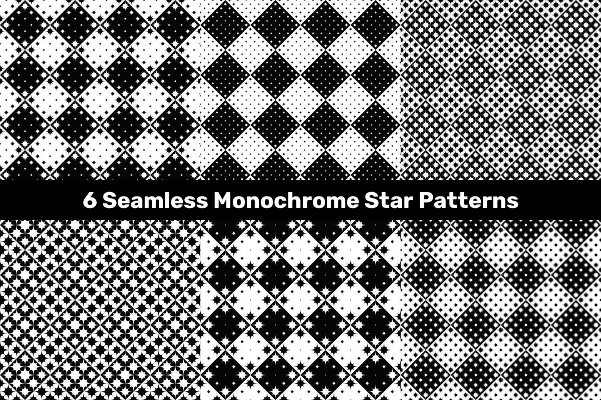 6 Seamless Monochrome Star Patterns creativefabrica.com/product/6-seam…  #abstractbackground #CheapVectorPattern #element #AbstractDesign #VectorPattern #seamlesspattern #PremiumVectorGraphics #PatternBundles #DiscountBackground #AbstractDesign #CheapVectorBackground