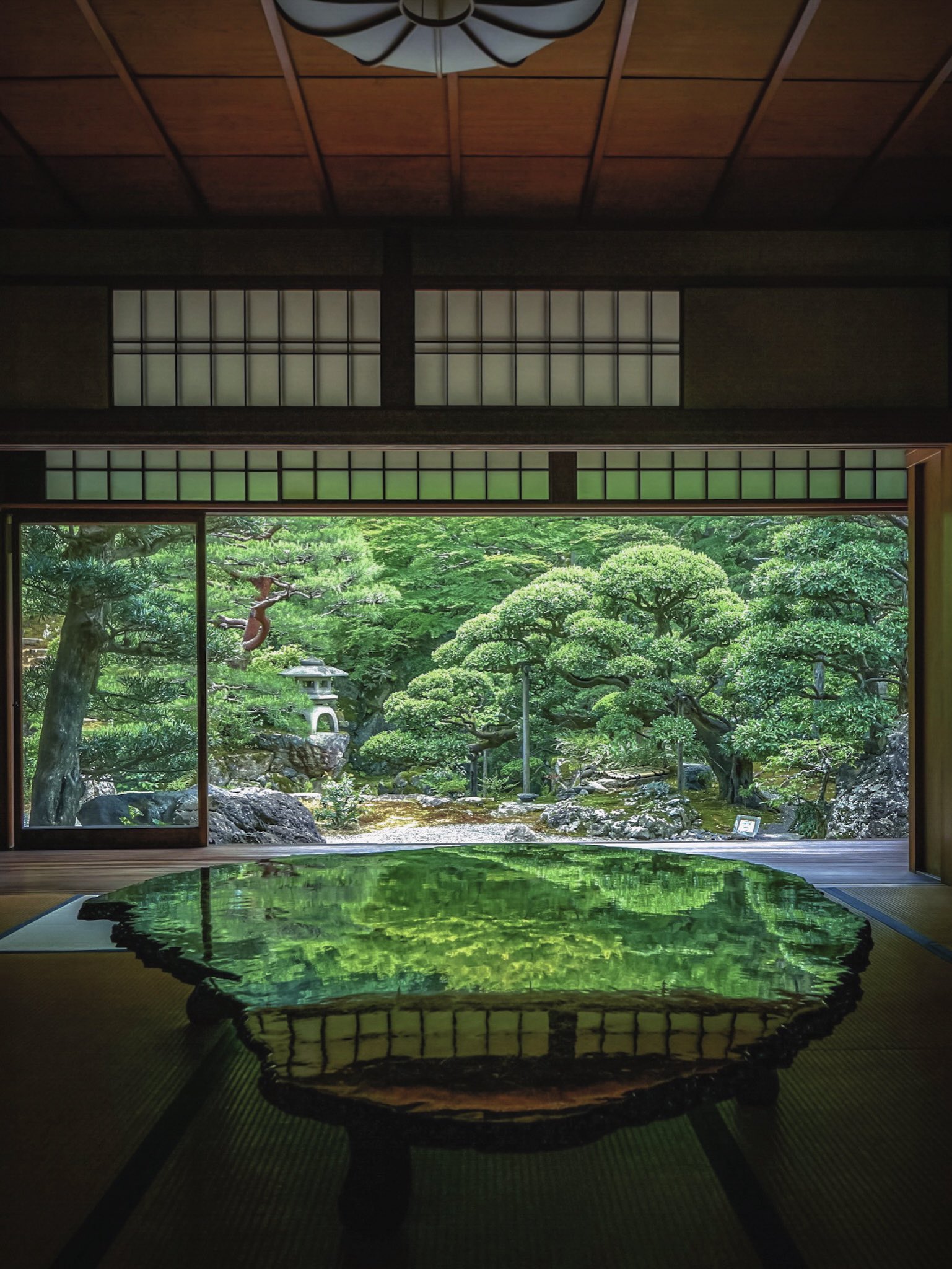 漆喰絵画　京都の庭園 𝚋𝚒𝚛𝚍 on X: 