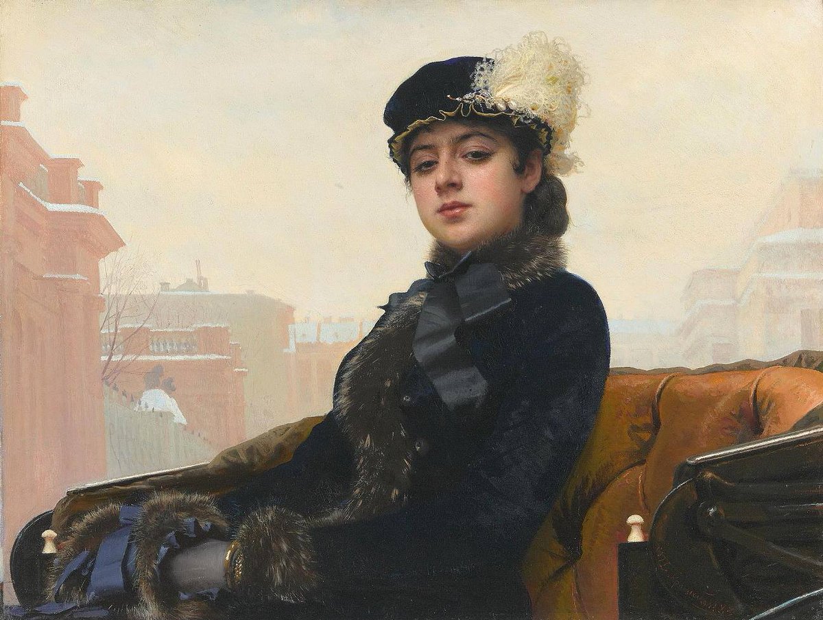 Ivan Kramskoï (1837-1887) - Portrait d'une femme inconnue (1883)