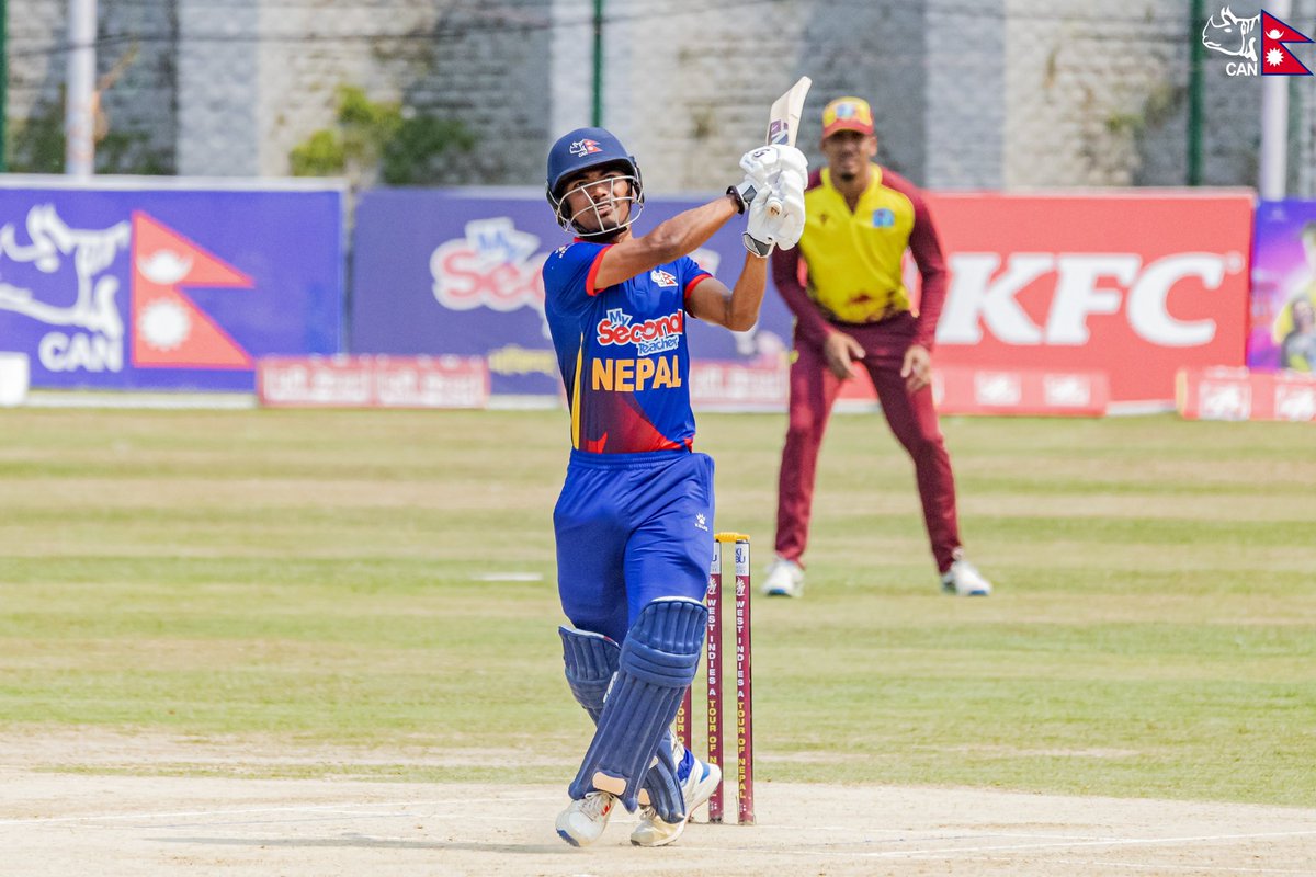 End of the power play 🏏 🇳🇵:48/3 ( 6.3 overs )

📺 Watch Live: youtube.com/live/cHwqLGGj6…

#WIndiesATourOfNEP | #WorldCupYear2024 | #NepaliCricket