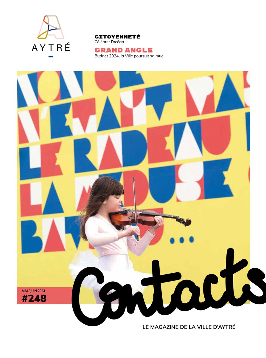 [VIE CITOYENNE] Votre magazine Contacts n°248 de mai-juin est en cours de distribution 📬 🚀 Atterrissage dans vos boite à lettres d'ici demain, accompagné du programme complet du festival 🎪