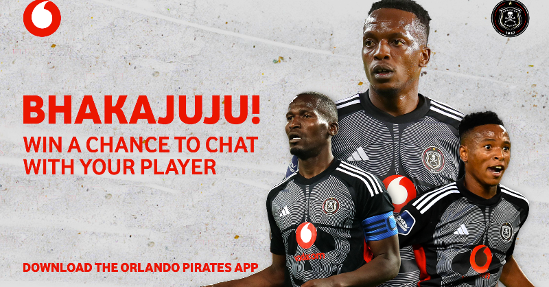 orlandopirates's tweet photo. ☠️ 🔴 #𝗥𝗜𝗡𝗚𝗔𝗡𝗔𝗧𝗛𝗜 🔴

📢 #Buccaneers, @Vodacom brings you #Ringanathi in Mbombela! 

Recharge with R29 to enter and to double your chances of winning, download the @orlandopirates app today. 

📝 @Vodacom Ts &amp; Cs Apply 

⚫️⚪️🔴⭐️
#OrlandoPirates
#OnceAlways