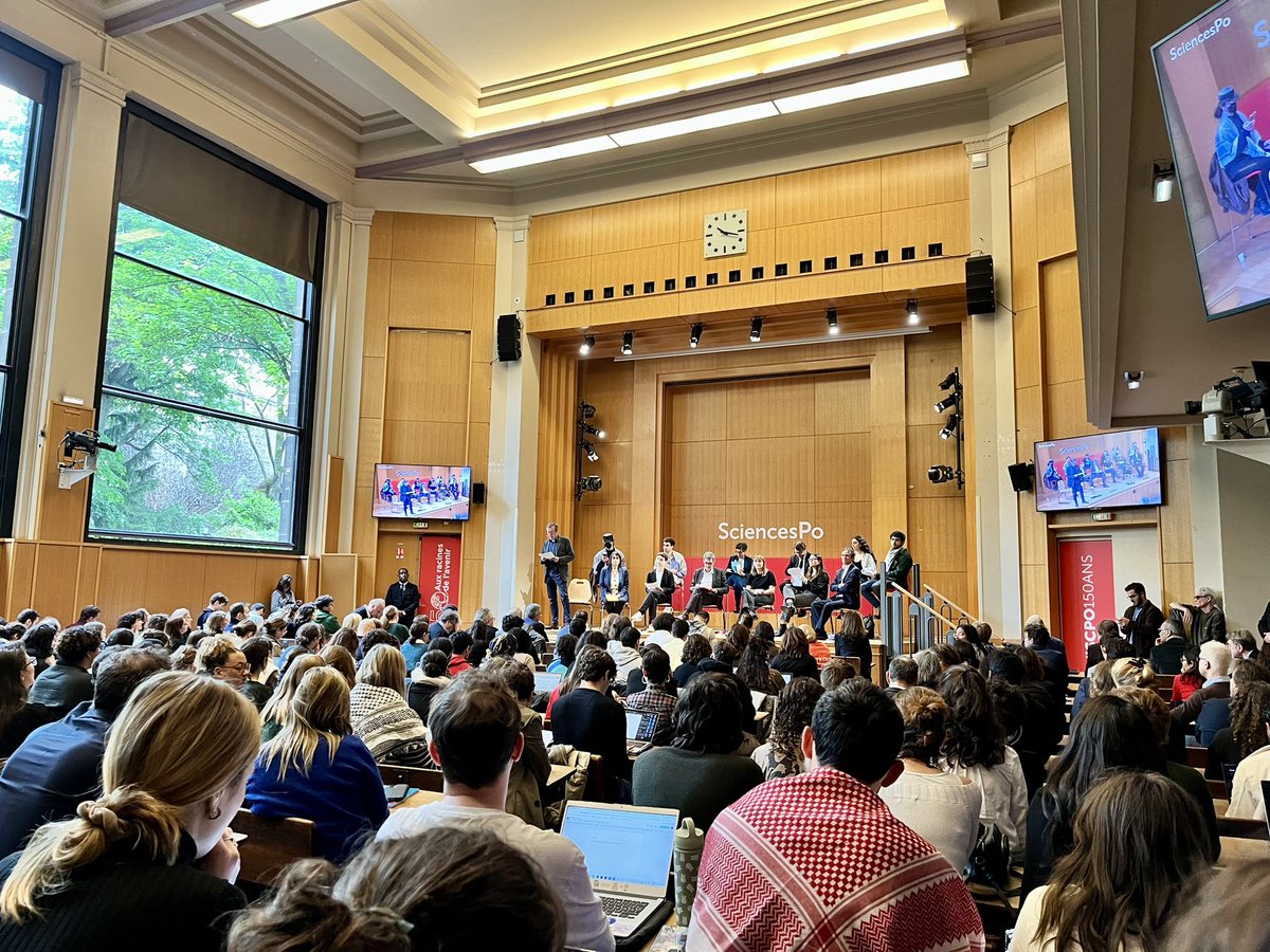 ❌ Au « Town Hall » sur la Palestine à Sciences Po, les responsables de @solidaires_scpo annoncent que si toutes leurs revendications n’étaient pas entendues, ils appelleraient à nouveau à la mobilisation. L’École et l’administration sont encore pris en otages. Lamentable.