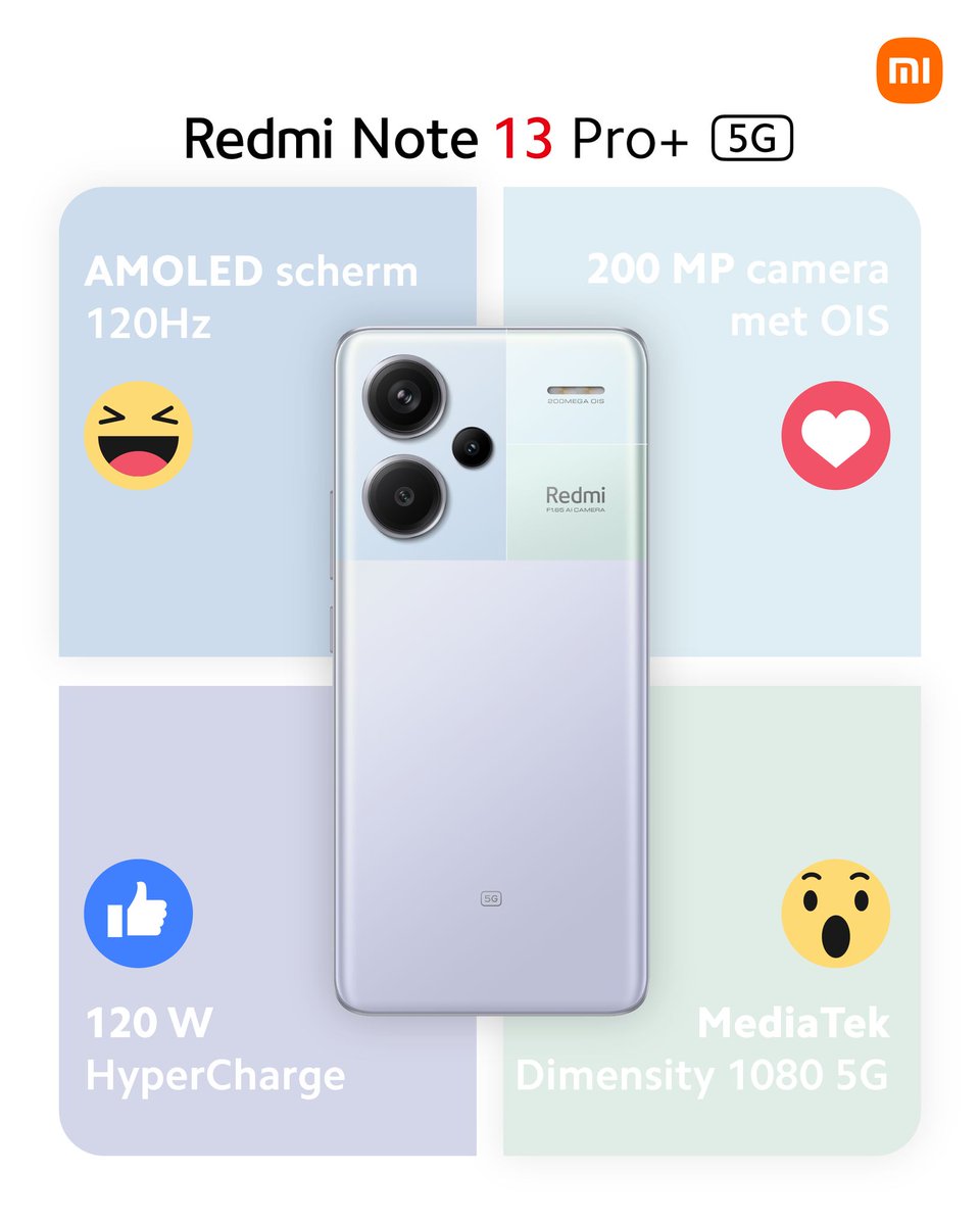 🟠📲
มาแชร์กัน! ว่า Redmi Note 13 Pro+ 5G ฟีเจอร์ไหนที่โดนใจชาว Xiaomi Fans มากที่สุด
.
📍ดูรายละเอียดเพิ่มเติมได้ที่ : bit.ly/Redmi-Note-13-…

#RedmiNote13Series
#โดดเด่นในทุกช็อต