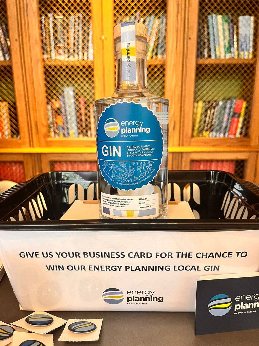 Were at Grid and Storage 2024 today with @RenewableUK Come and see us and leave us your business card for a chance to win a bottle of our very own PWA Gin from the @FairhamGin distillery. #RUKGS24 #RenewableEnergy