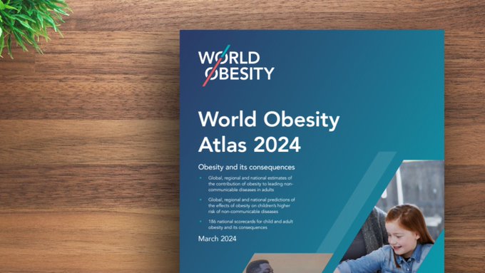 The sixth annual World Obesity Atlas has been published, providing a comprehensive overview of obesity rates and trends worldwide, with clear projections as to how the trajectory of the fallout from obesity is likely to affect the world 🌍🌎🌏 ow.ly/vHNJ50QVUlM