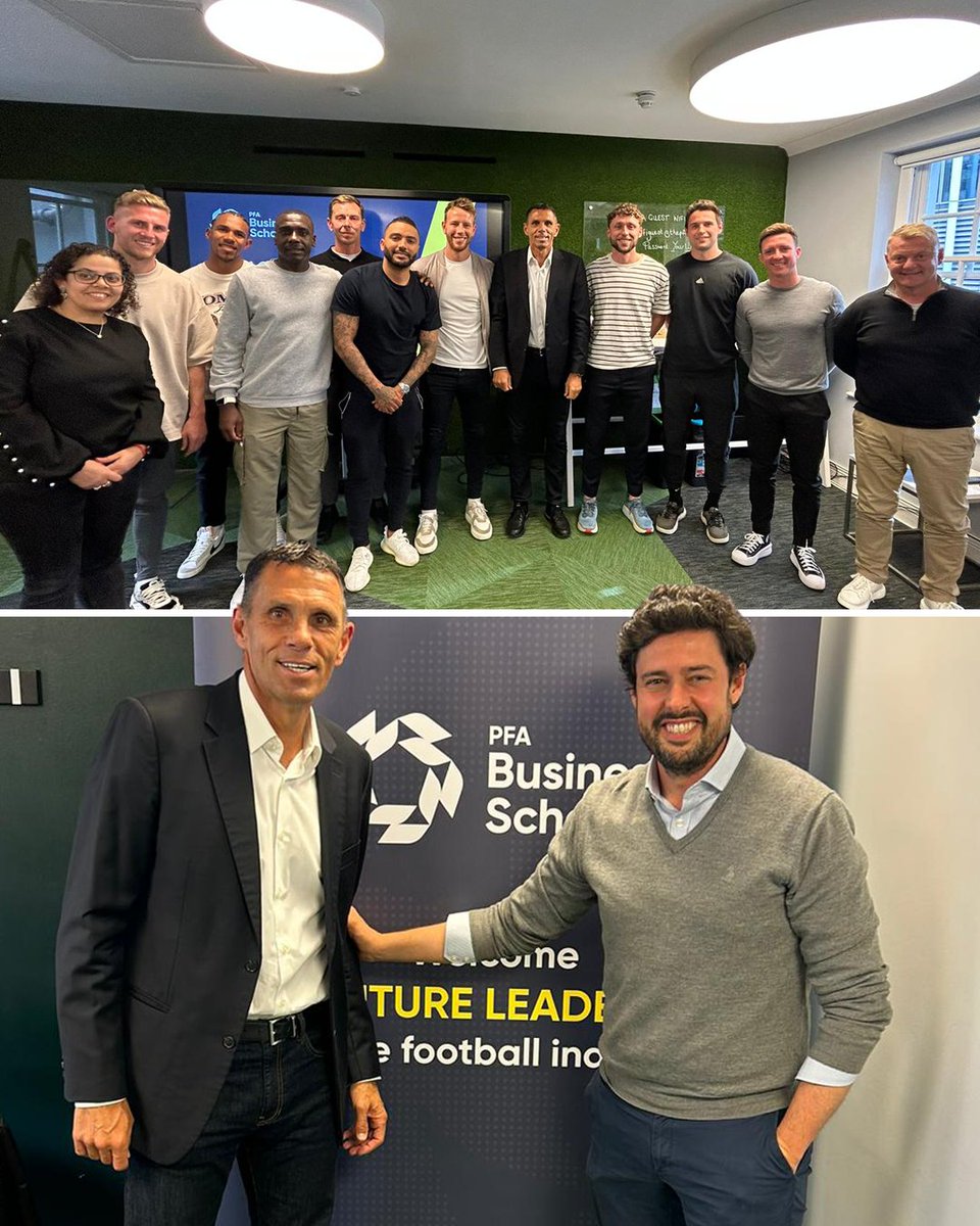 Fantastic to be joined by Gus Poyet for a session with our students at the PFA Business School yesterday. A wealth of experience and knowledge in the game shared with our members 🤝 businessschool.thepfa.com