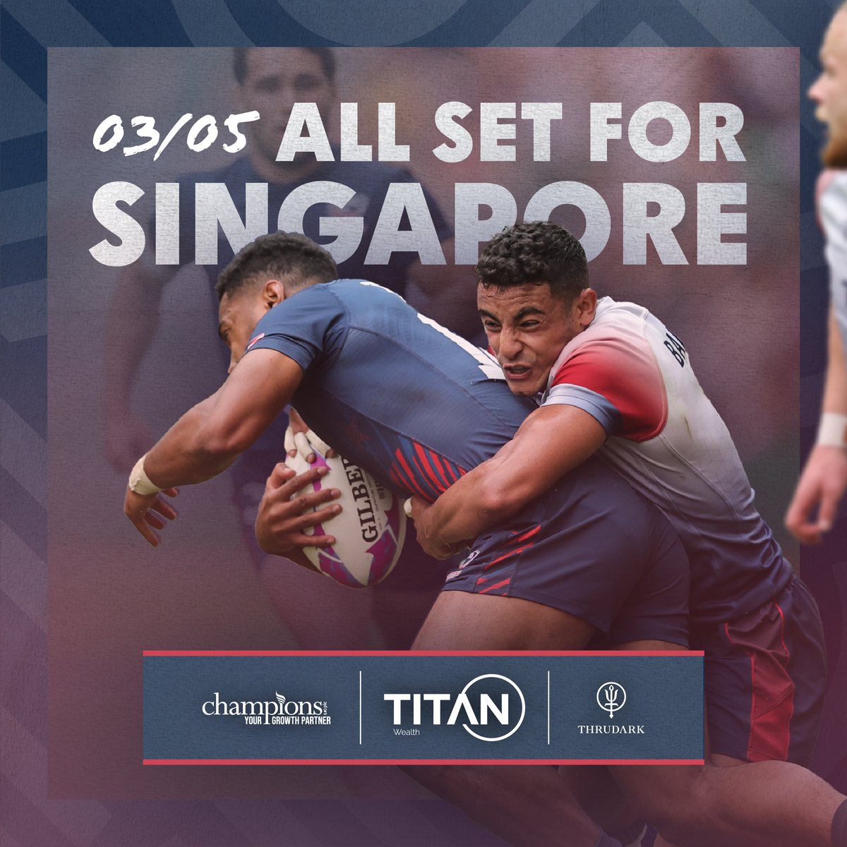 All set for tomorrow🦁🇸🇬 Watch live on TNT Sports & Rugbypass.tv 📽️ #GB7s #HSBCSVNS #HSBCSVNSSGP #RoadToParis