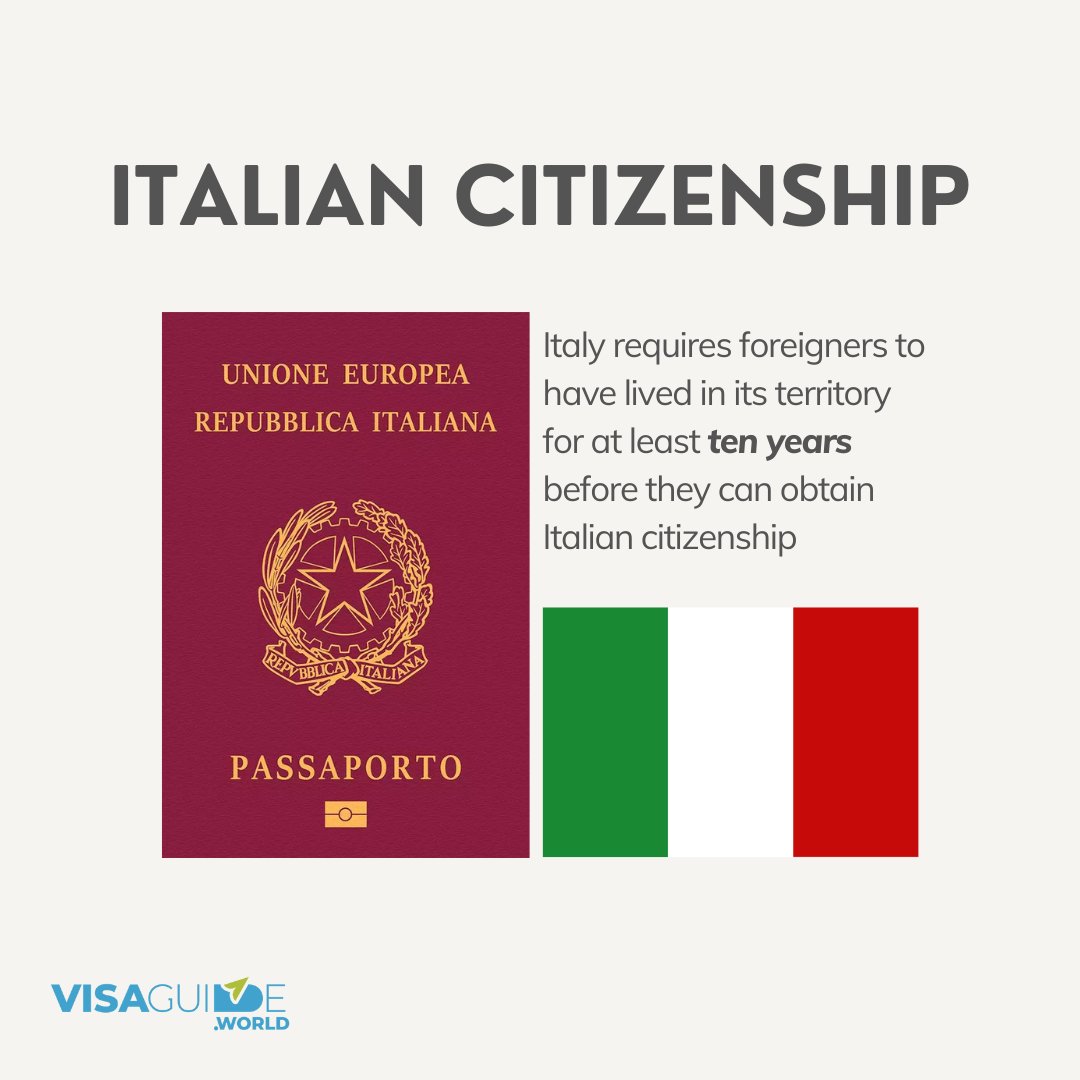 Children adopted by an Italian citizen can gain citizenship after seven years, whereas nationals of other EU countries after four years🇮🇹 

#italy #italian #italiancitizenship #citizenship #eu #europe #europeanunion #eucitizenship
