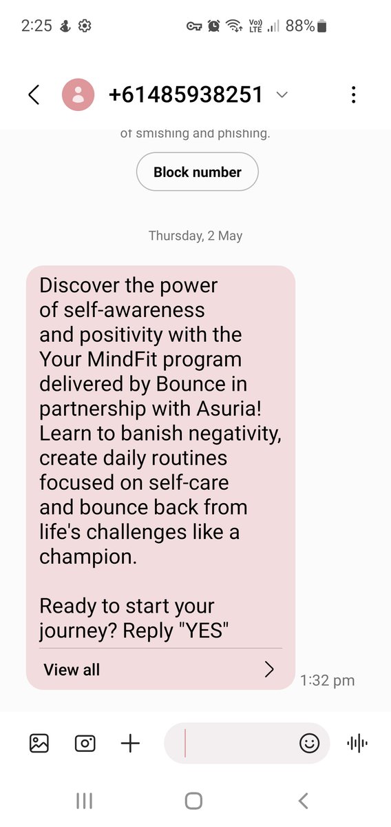 Just received this text from my JSA. What in the living fucking shit is this crap supposed to be?