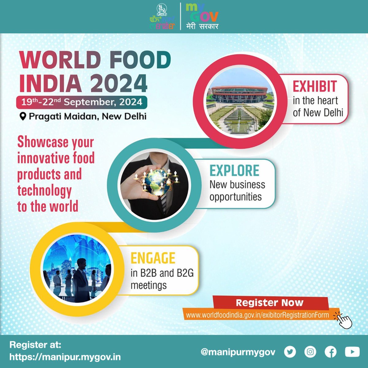 India's flourishing food industry at #WorldFoodIndia2024 will take a step ahead. Do discover opportunities for growth and innovation. Visit worldfoodindia.gov.in for more details!