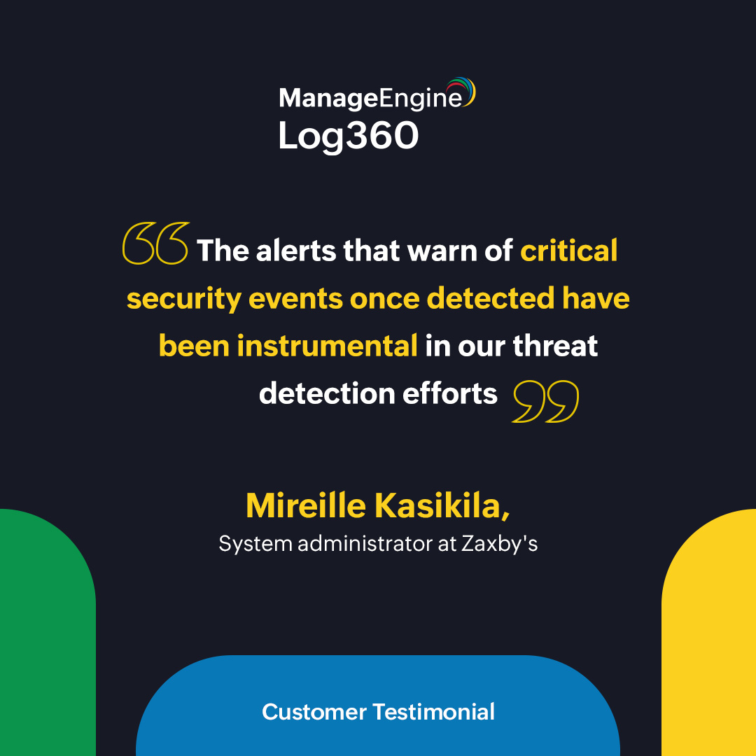 ME_SIEM's tweet image. Discover how EventLog Analyzer simplifies compliance and boosts threat detection. Join us in safeguarding organizations and their missions. #FES #Cybersecurity #EventLogAnalyzer 

zurl.co/xZfY