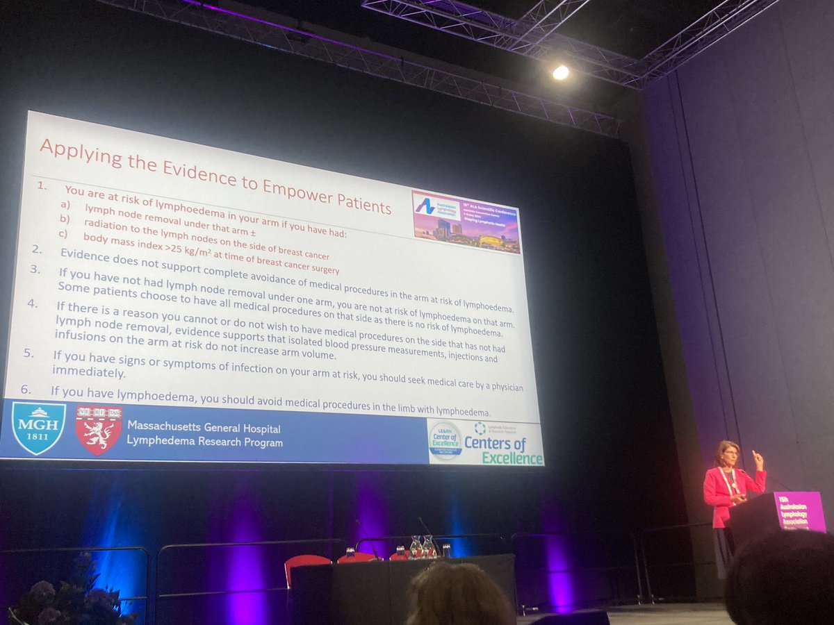 Applying the evidence to empower patients with #lymphoedema or #lymphoedemarisk 👇 Cheryle Brunelle #ALAconf2024 #lymphoedemaawareness @ILF_Lympho @LymphaticNet @BritishLymph @RACGP @LymphedemaMGH