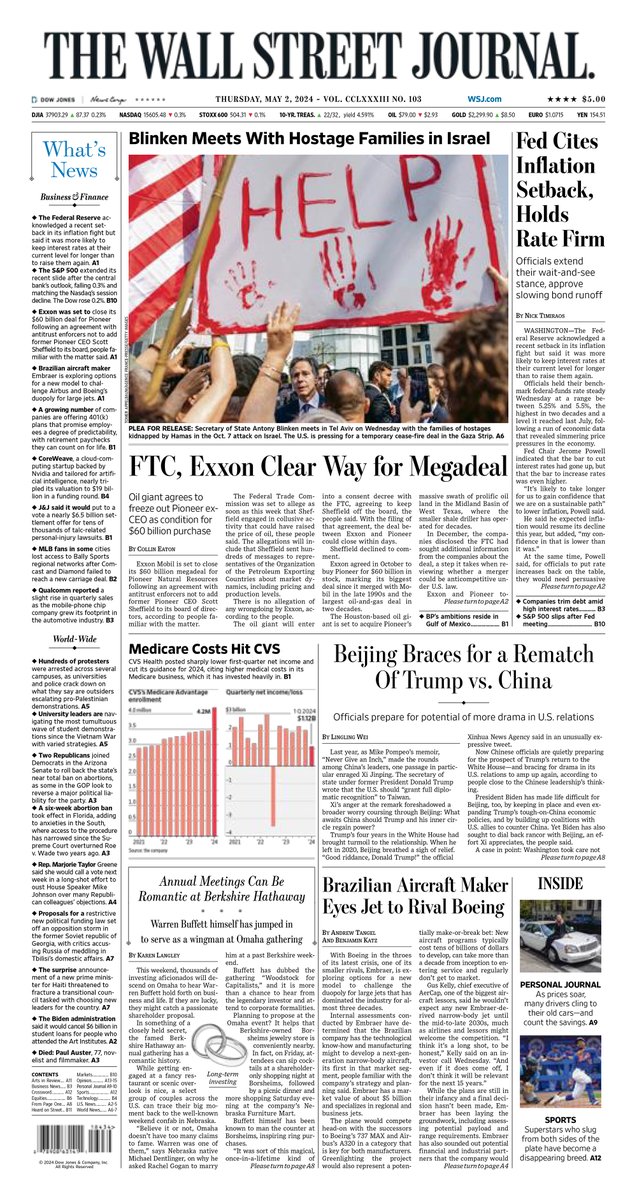 Here is an early look at the front page of The Wall Street Journal on.wsj.com/4a4y70T