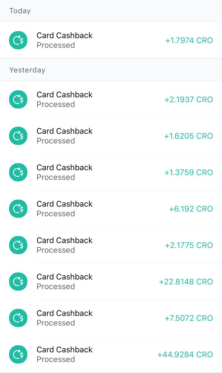 yesterday was a good day to accumulate some $CRO cashback, today will just be another day like how it was yesterday, max out your $CRO cashback 💯💪

#cryptocom #crofam #bornbrave #FFTB #CRO271