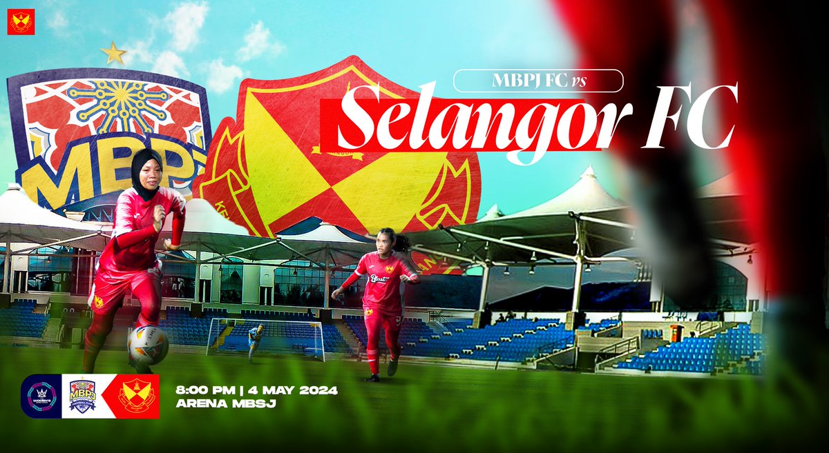 Tinggal beberapa hari sahaja lagi untuk perlawanan #FASWSL2024 pada Sabtu ini!

⚽️ MBPJ FC 🆚 Selangor FC
🏟️ Arena MBSJ 
🗓️ Sabtu, 4 Mei 2024
🕣 8:00PM

#SFC
#MKLK
#BreakTheGlassCeiling