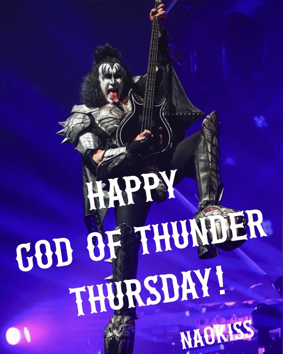 Happy God of Thunder Thursday!

Hope you all have a great one.
#GeneSimmons