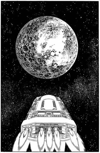 Today, May 4, is #StarWarsDay. #OsamuTezuka was one of the artists inspired by the movie. A #spaceship that appeared in his work, Futureman Kaos, authored after the release of Star Wars shows his being inspired by the film. #manga (pic. from Futureman Kaos)