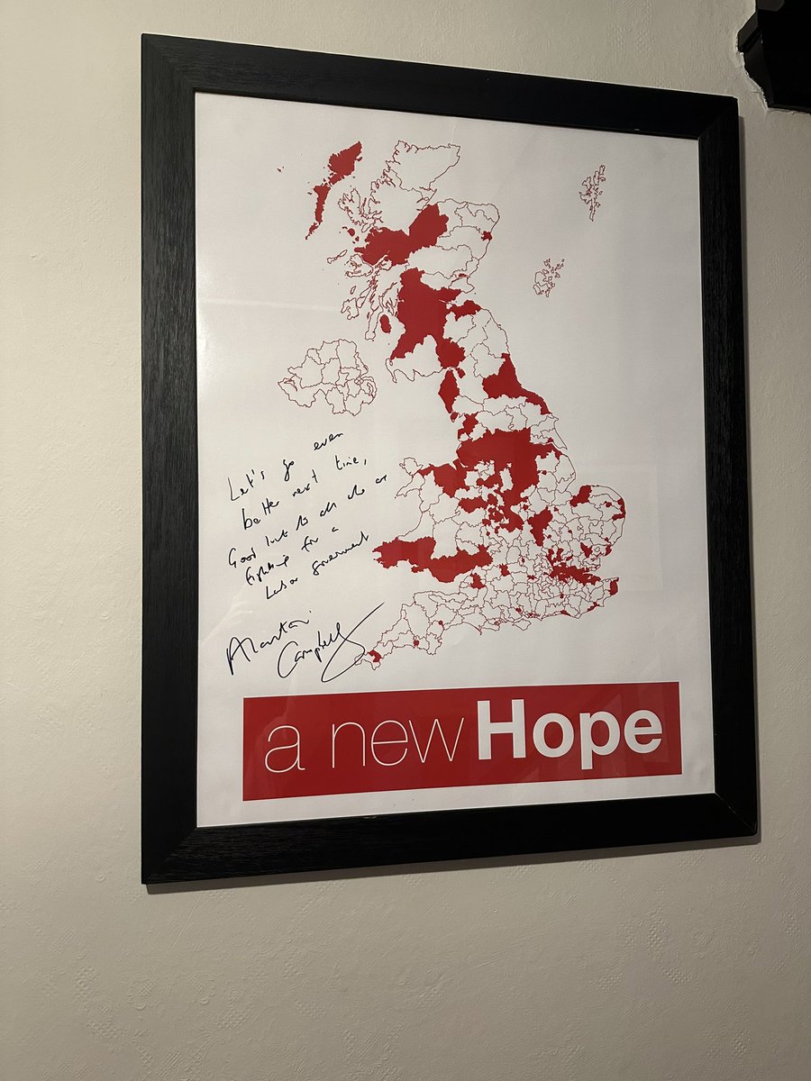 Each time I leave home before canvassing I read this poster on my wall as a reminder to keep on keeping on and that change is possible. Today, on polling day, the last day of my own campaign, I have never been more grateful for this message from @campbellclaret Let’s do this