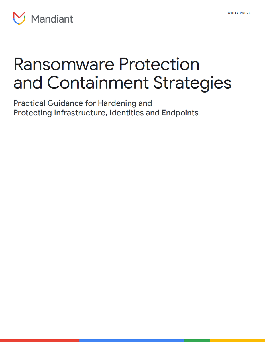 Tremendo reporte que debe de ser un 'MUST' para los defensores. Aporta desde la experiencia, detalle de cómo la identidad sigue siendo ampliamente explotada durante los ataques de ransomware y cuales son las mejores recomendaciones para la defensa. t.ly/avnSI