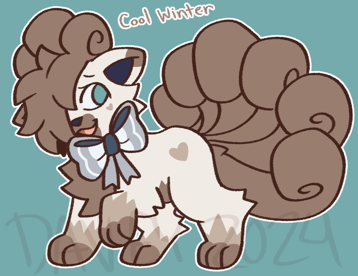 i did another one too :3 cool winter vulpix, design on ko-fi 🔗below!