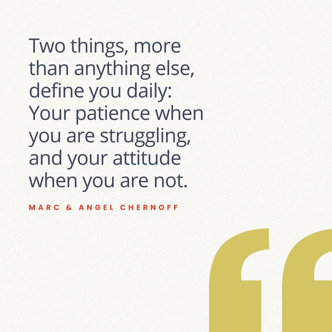In life, two things truly define you daily: your patience in times of struggle and your attitude when things are going well. Embrace patience and positivity to navigate life's ups and downs with grace. 

#DailyReflections #Patience #PositiveAttitude