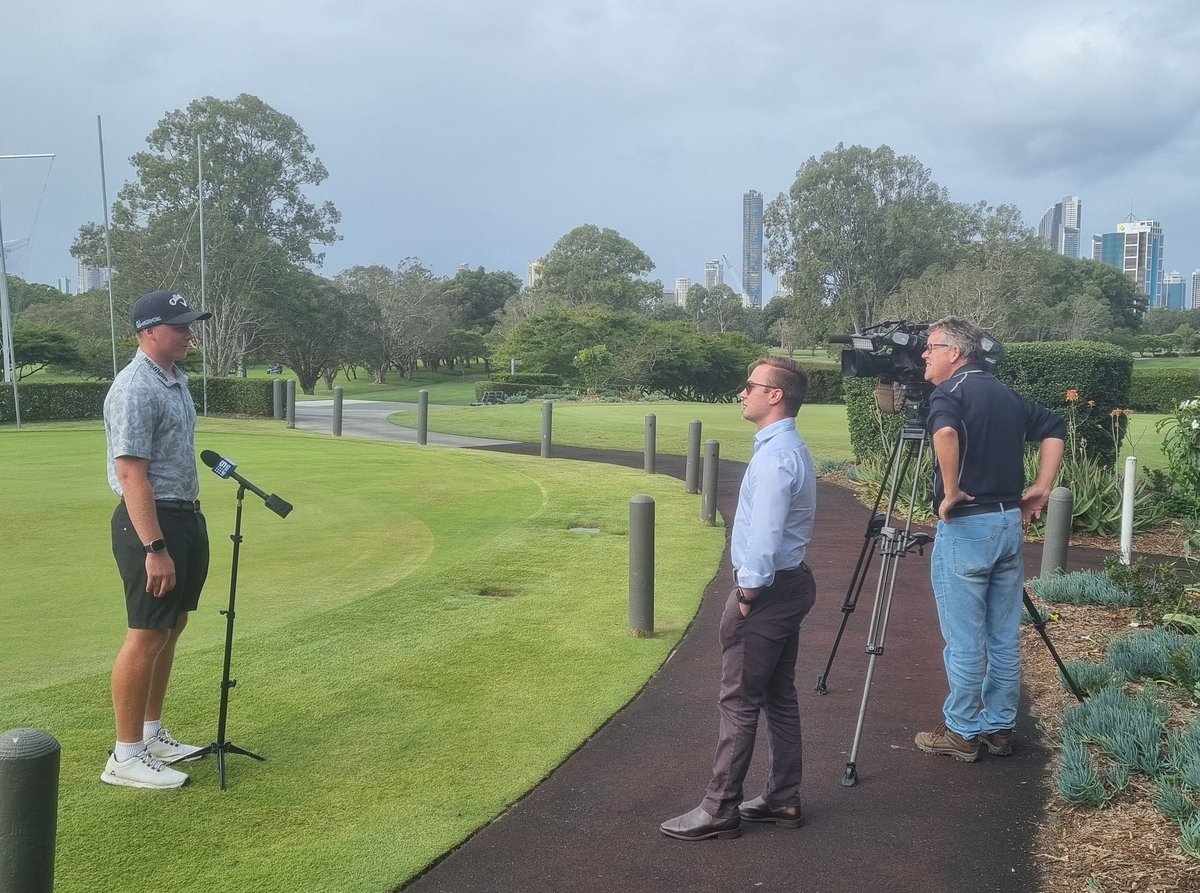 Tune in tonight to @9NewsGoldCoast as Queensland's Kai Komulainen previews next week's Australian Interstate Teams Matches at Southport Golf Club.