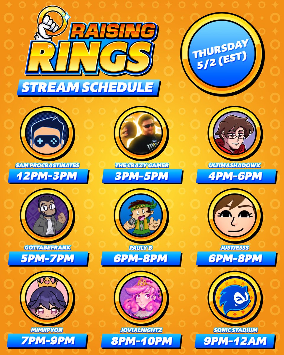 Today's Raising Rings Schedule!