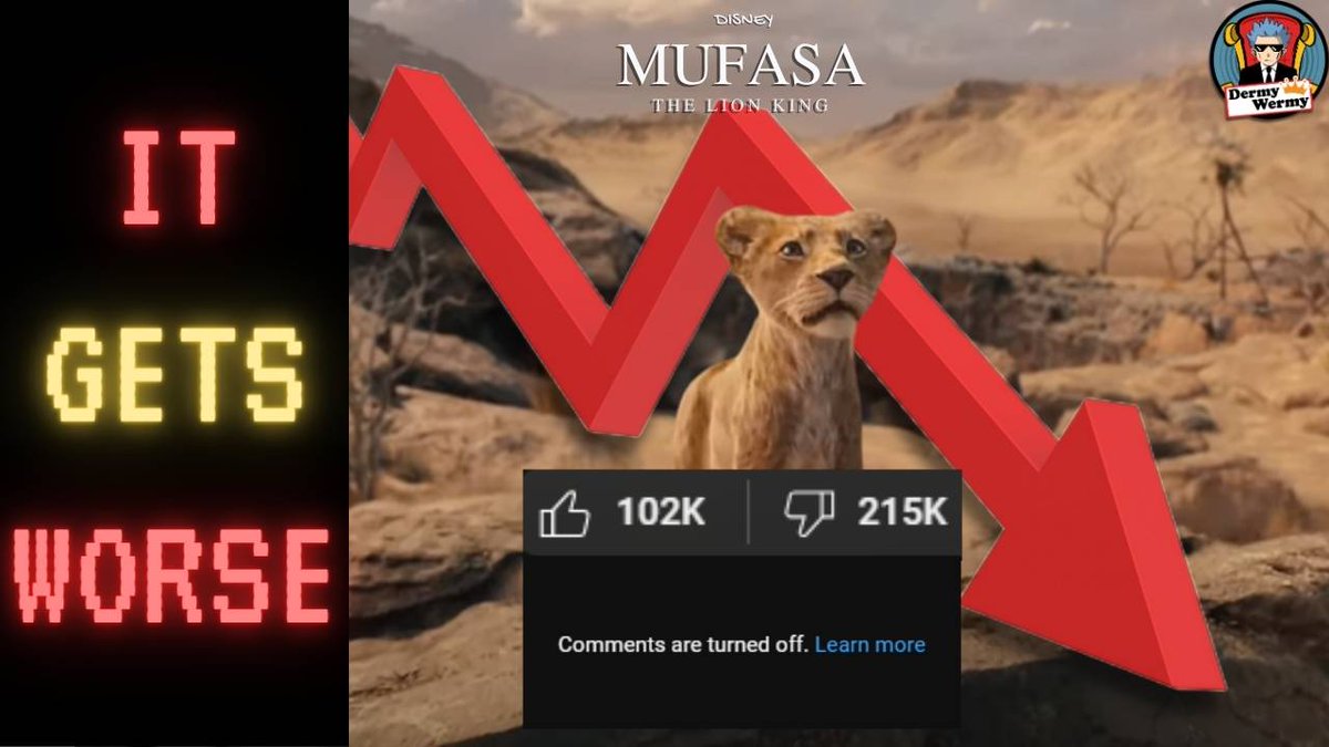 Disney SHUTS DOWN COMMENTS on Mufasa Trailer!!
#MufasaTheLionKing #Mufasa #Disney 

youtu.be/H2csGMdwc8k