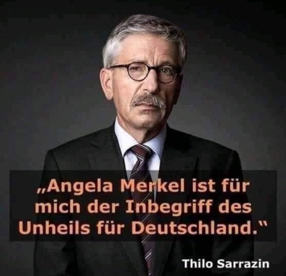 Nicht Angela MERKEL hatte recht mit 'Wir schaffen das', sondern Thilo SARRAZIN mit 'Deutschland schafft sich ab'. 🇩🇪 #Kalifat #AfD #Remigration #Krah #Lanz