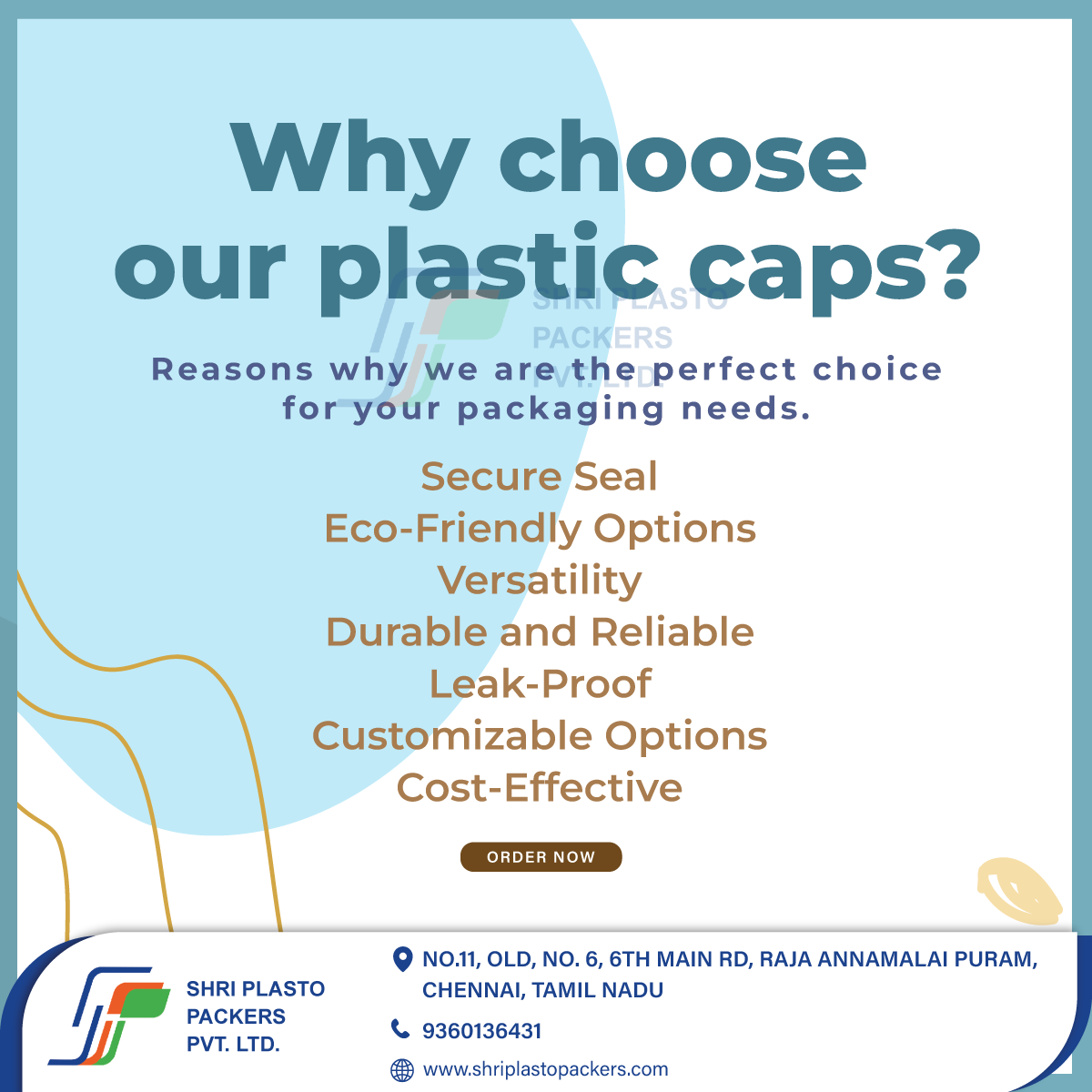 🌟 Looking for top-notch plastic caps? Look no further! Here's why we're your go-to choice for all your packaging needs:
✅ Secure Seal
✅ Eco-Friendly Options
✅ Versatility
✅ Durable and Reliable
✅ Leak-Proof
✅ Customizable Options
✅ Cost Effective
#PackagingPerfection
