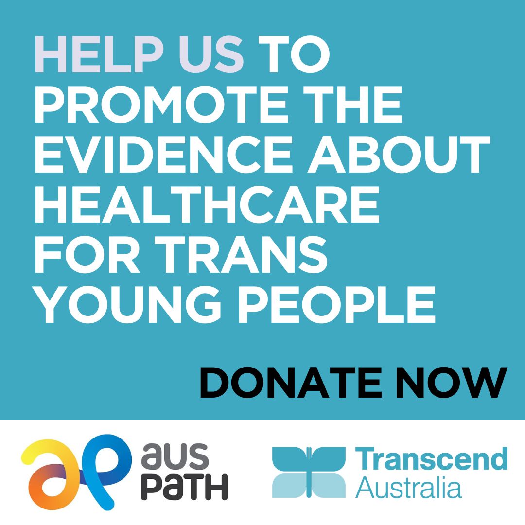 AusPATH is partnering with Transcend Australia to promote the evidence about gender affirming healthcare for Australian trans young people. Donate now: mycause.com.au/page/344459/in…
