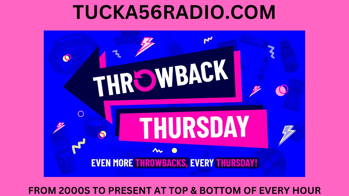 #ThrowbackThursday #NowStreaming 
#TUCKA56RADIO 
Serving Central New England & The World!
#ListenLive 24/7
listenonlineradio.com/usa/tucka56rad…
TUCKA56RADIO.COM 
Your No. 1 #HitmusicStation #BTSSpotlight