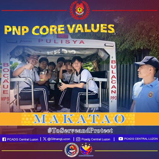 LIBRENG SAKAY hatid ng BULACAN PNP

#BagongPilipinas #ToServeandProtect #PcadgCentralLuzon #PhilippineNationalPolice #psbalita #PCADGgitnangLuzon
@GitnangLuzon
@GitnangPcadg
@PcadgCentralLuz
@PCADGCentralLuzon
PCADG Central Luzon