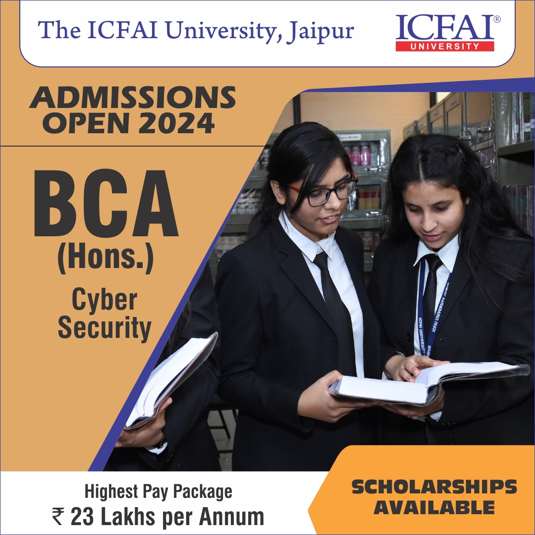 🎓 Exciting News! Admissions are now open for the BCA (Hons.) program specializing in Cyber Security for the year 2024!     
🌐 iujaipur.edu.in/admissions/202… 
📞 Contact : 80946 88800 
#AdmissionsOpen #BCAHons #CyberSecurity #ApplyNow #topuniversityinindia #topuniversity #ICFAI