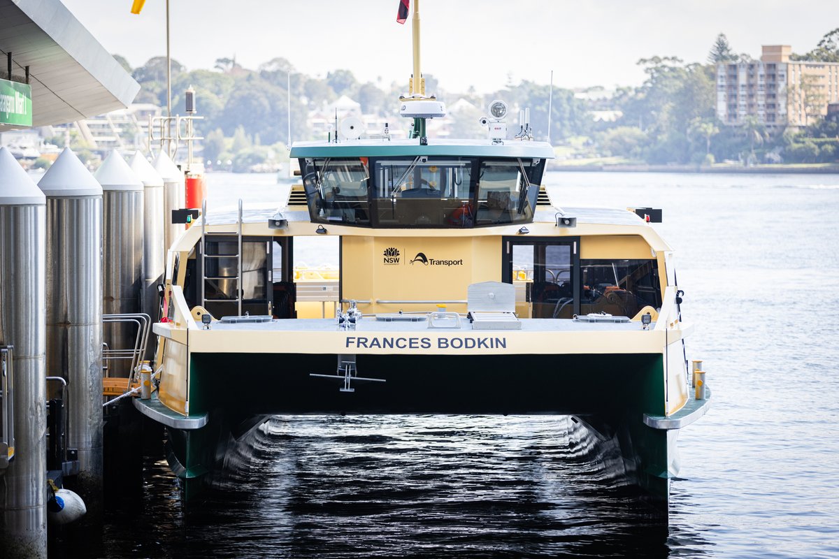 A couple shots courtesy of Andy Roberts at Powerhouse of the official naming of our new vessel servicing Parramatta River and Sydney Harbour, The Frances Bodkin – so named for the famed botanist pictured here. Thanks to all who came along to mark the occasion!